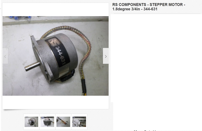 RS COMPONENTS - STEPPER MOTOR - 1.8degree 3/4in - 344-631